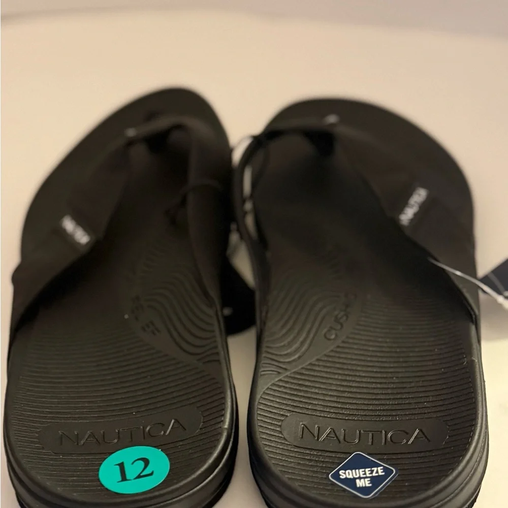 Nautica Black Flip-Flops for Men